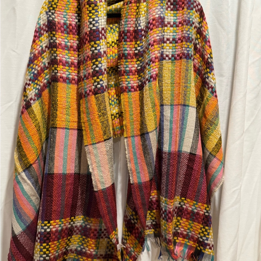 Multicolor Patchwork woven scarf